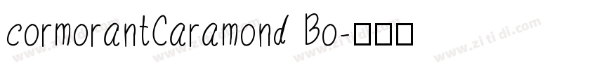 cormorantCaramond Bo字体转换